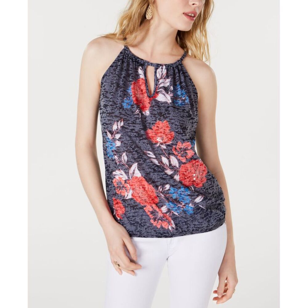 INC International Concepts Printed Halter Top